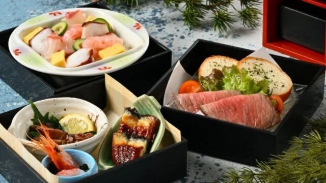 1日限定20食・若狭牛とあわびのダブルステーキと地魚姿皿　2026.7/18〜8/31