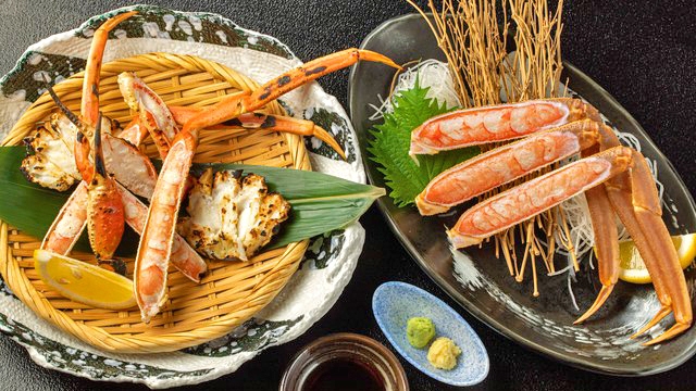 2027年1月3日、4日限定　【焼きがに・かに刺しセット付】福井の名物うまいもんビュッフェ
