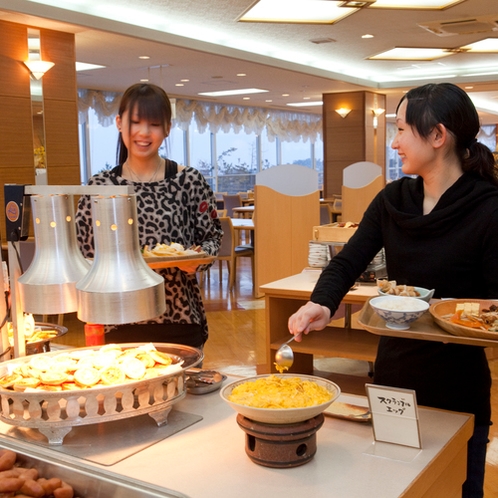 朝食ビュッフェ