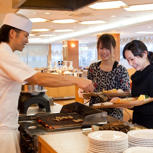 朝食ビュッフェ