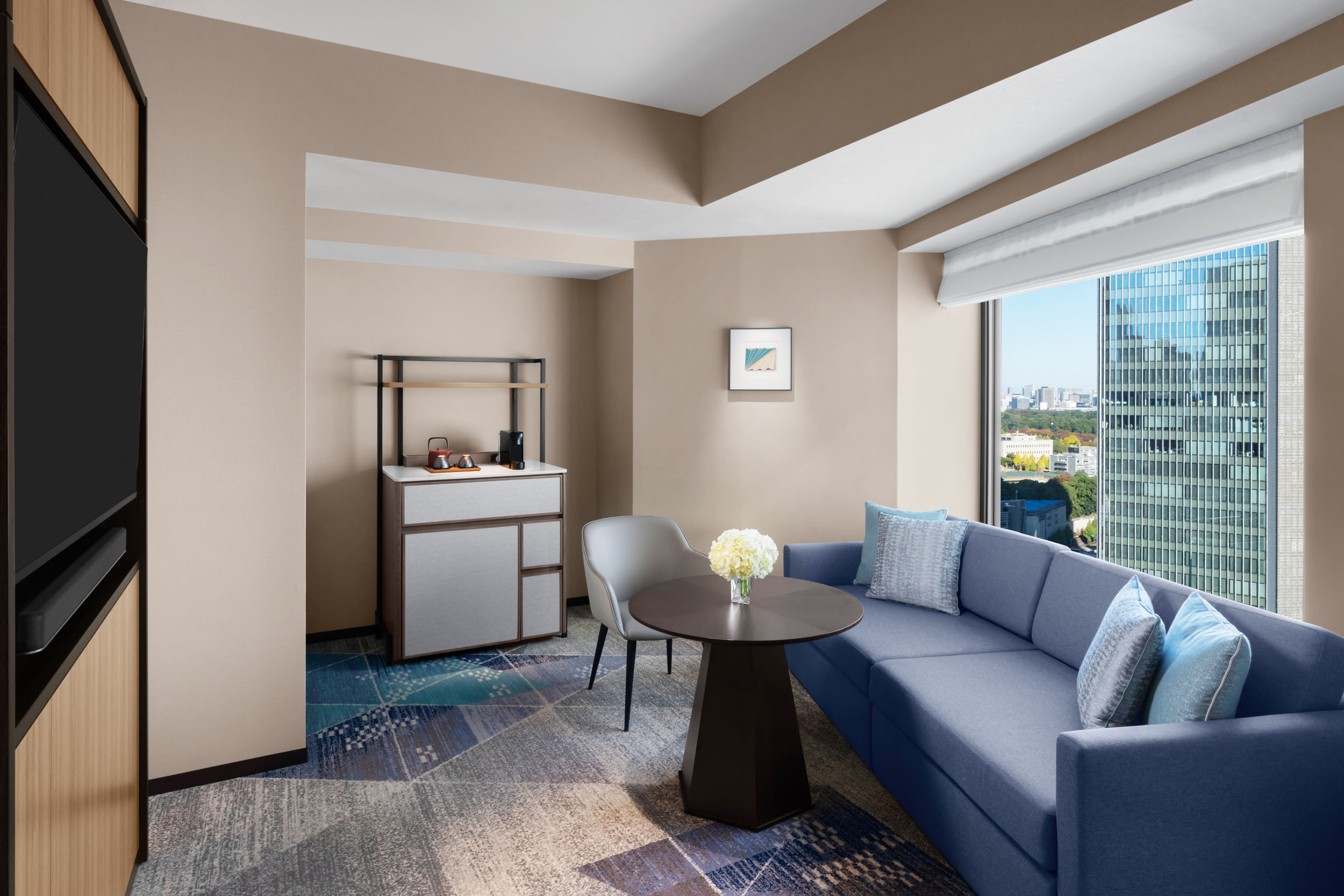 1キング 水スイート クラブラウンジアクセス(リビング)