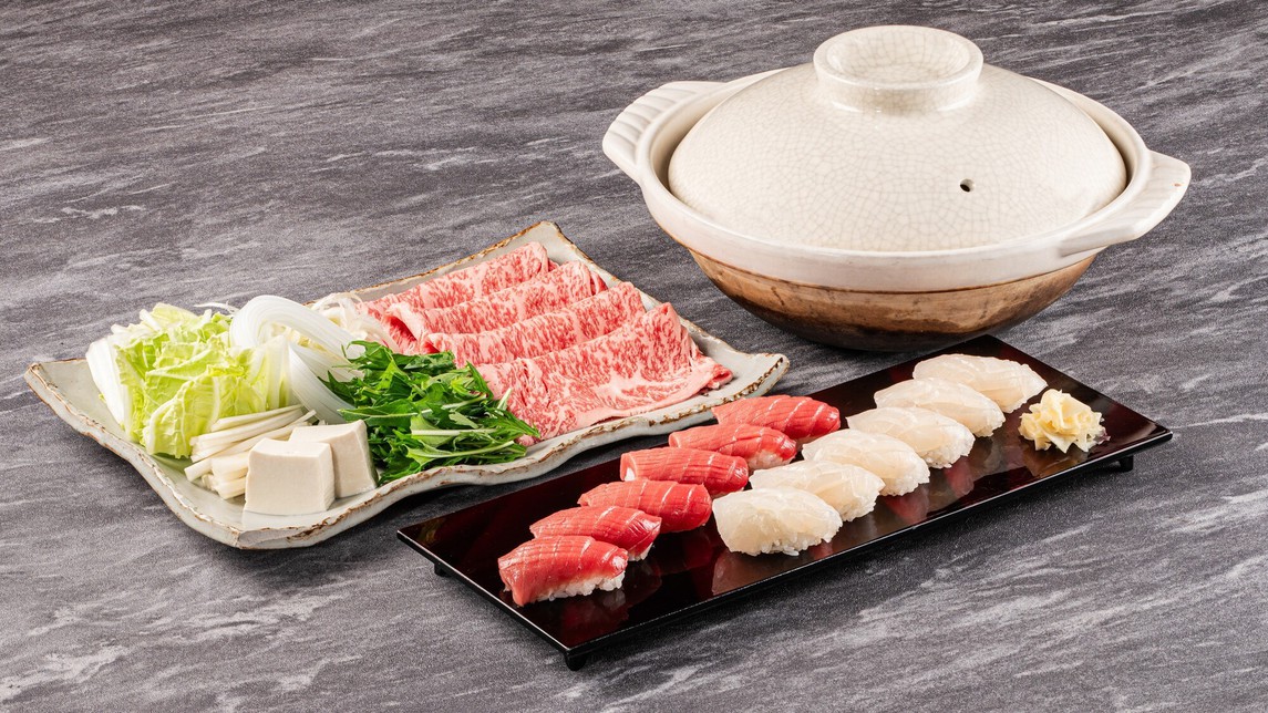 しゃぶしゃぶ　本鮪・真鯛　寿司※イメージ