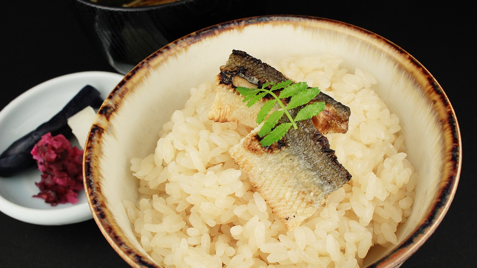 *【夕食一例】雅（鮎ご飯）