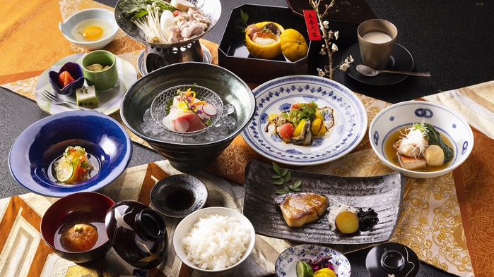 【12/6以降のご予約】◆新料理長就任記念-部屋食◆ 5％OFF♪ 食の贅を楽しむ【華やぎ】