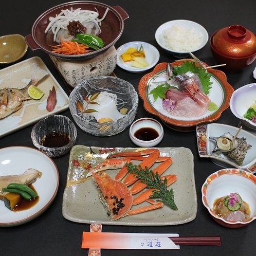 【お夕食】10月の一例☆佐渡で獲れる旬の魚介や有機野菜を食材に合った調理法でご提供いたします。