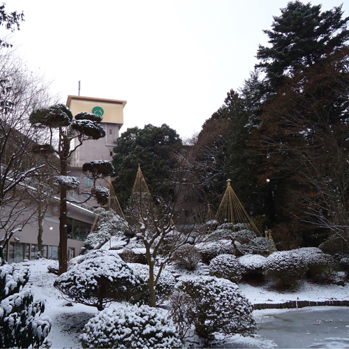 *日本庭園（冬）/約4500坪に彩られる木々や草花。四季ごとに違う表情を見せる景観に魅了されます。