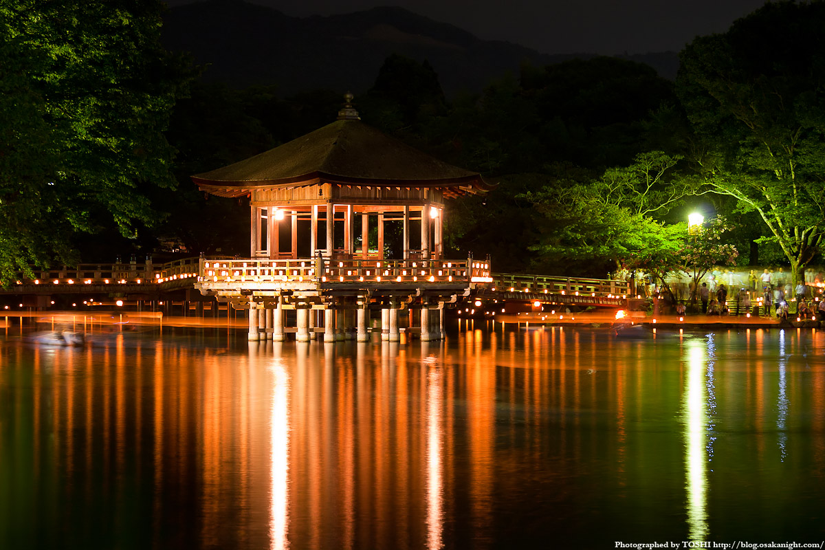 夜の浮見堂