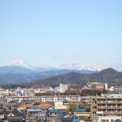 風景　天気が良ければ富士山も