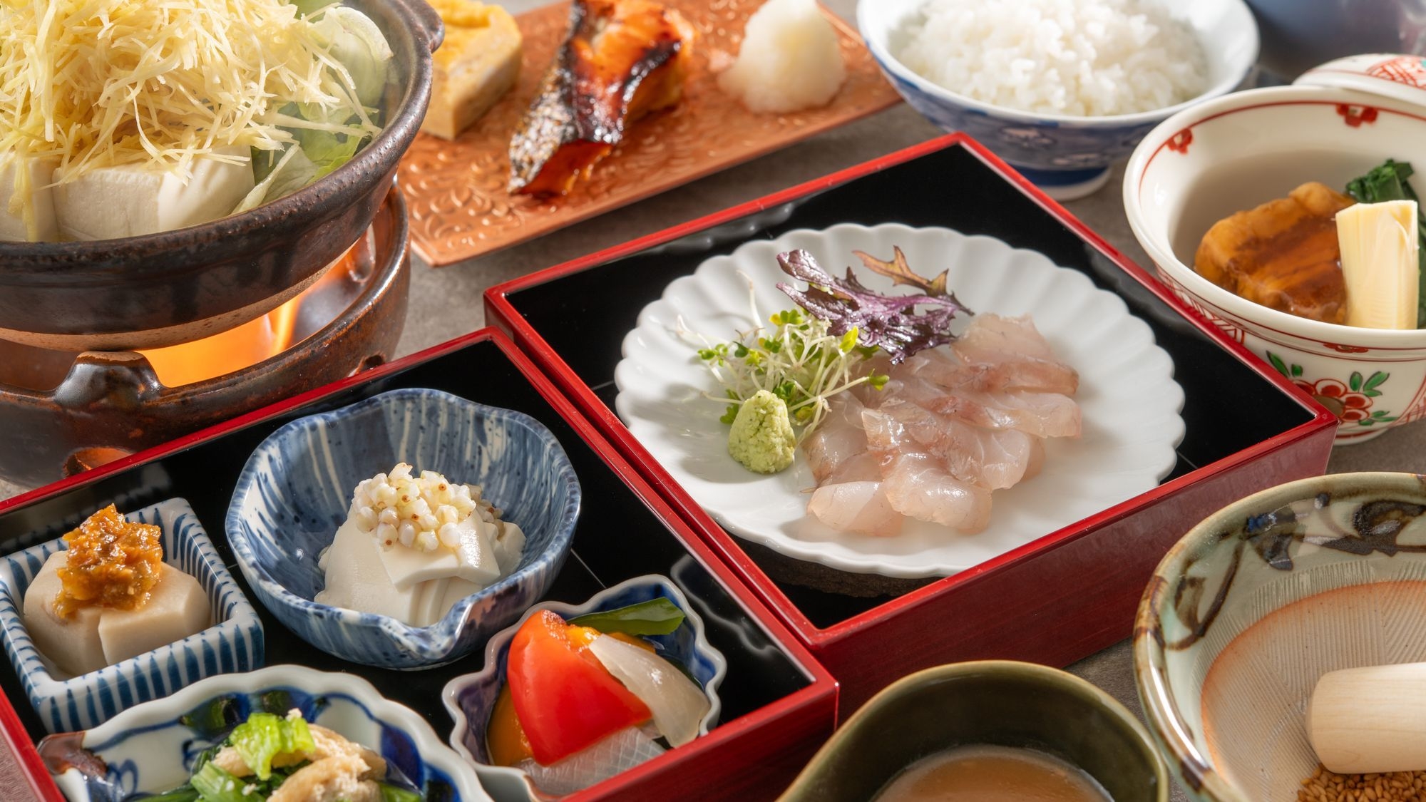 【極み会席】秋川牛しゃぶしゃぶと江戸郷土料理の深川めし
