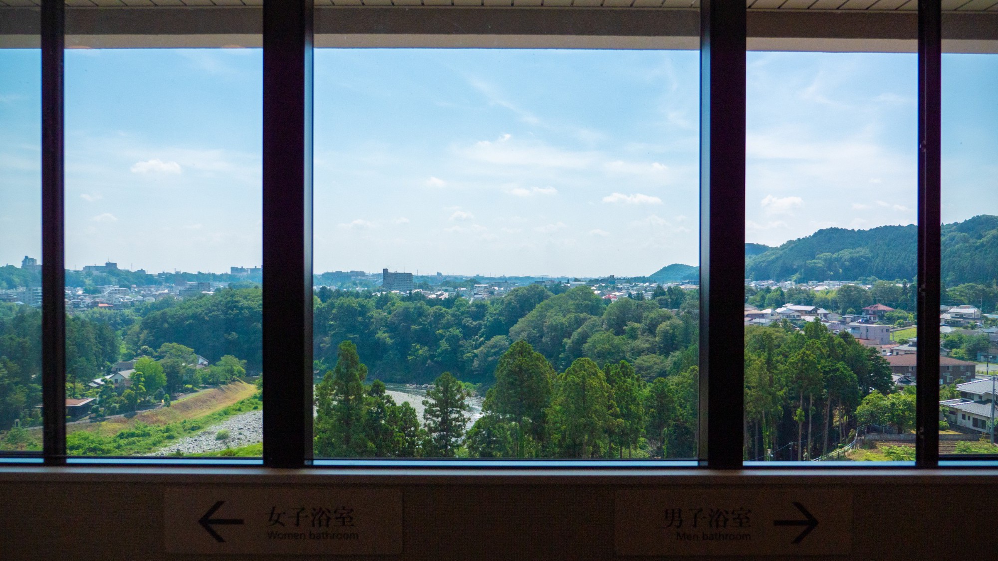 大浴場廊下からの景色