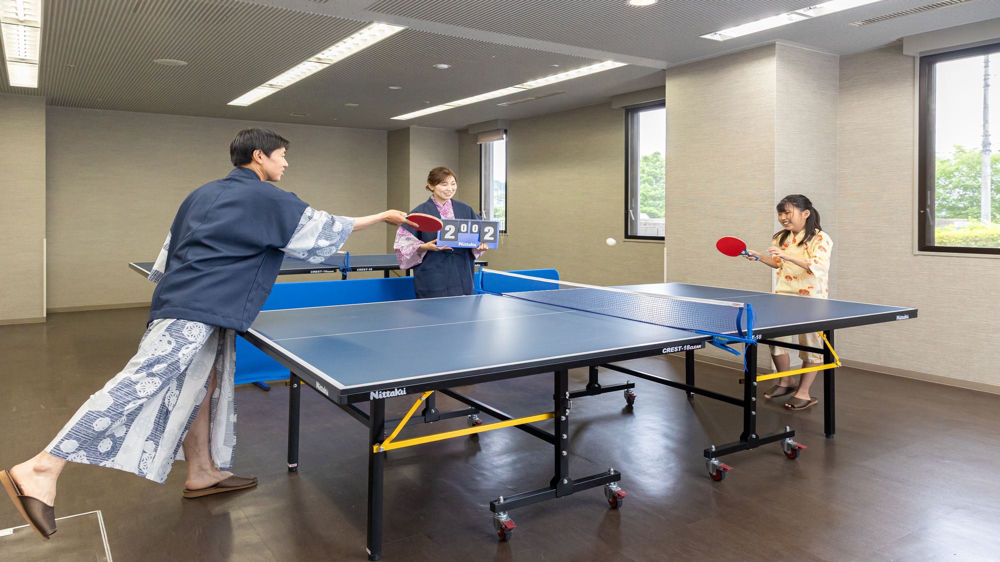 温泉定番の卓球がご利用いただけます。運動後の温泉は格別です。