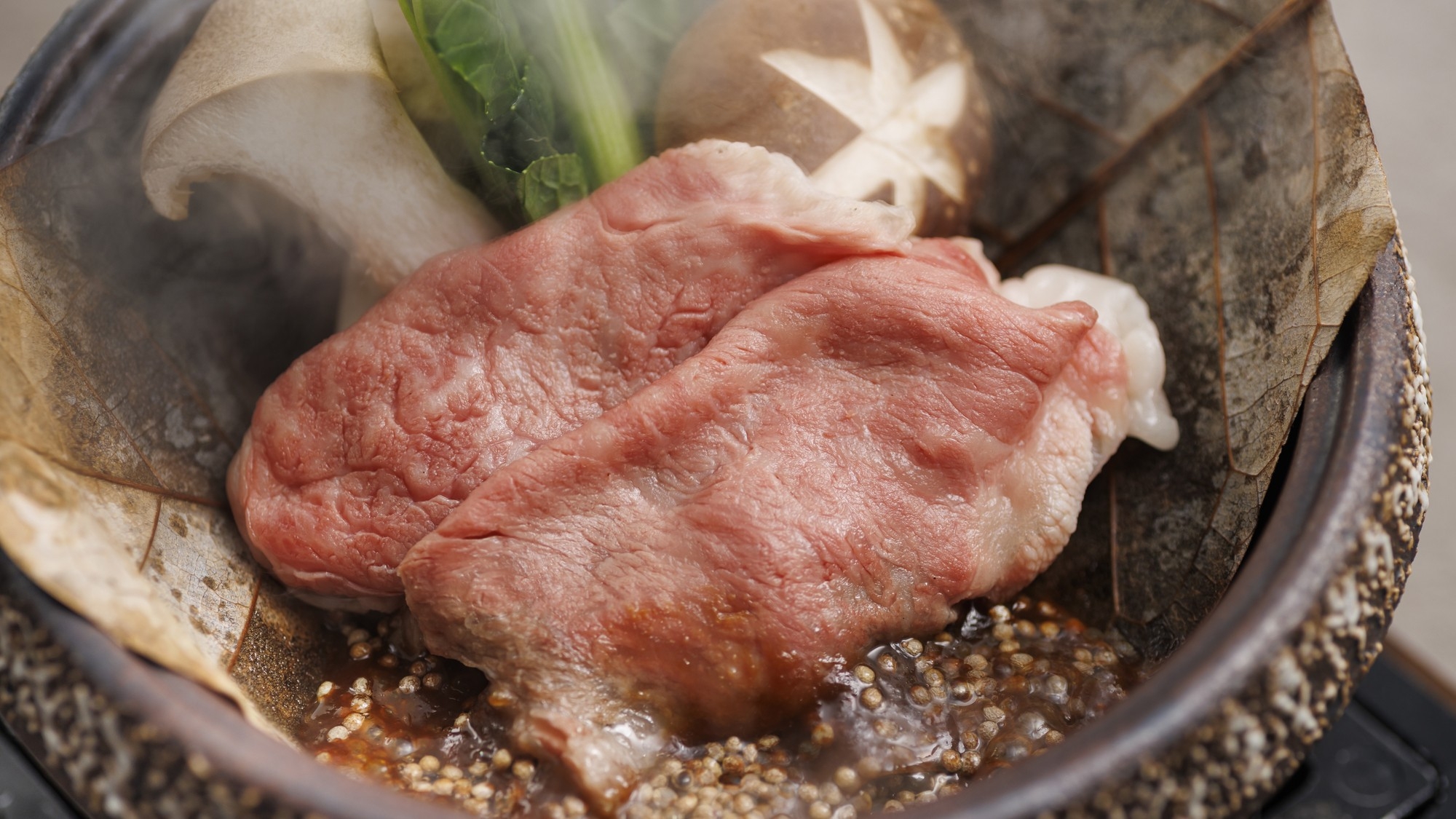 【土地の恵み会席】国産牛ロースの味噌焼きに金目鯛炊き込みご飯を味わう地産地消の会席プラン