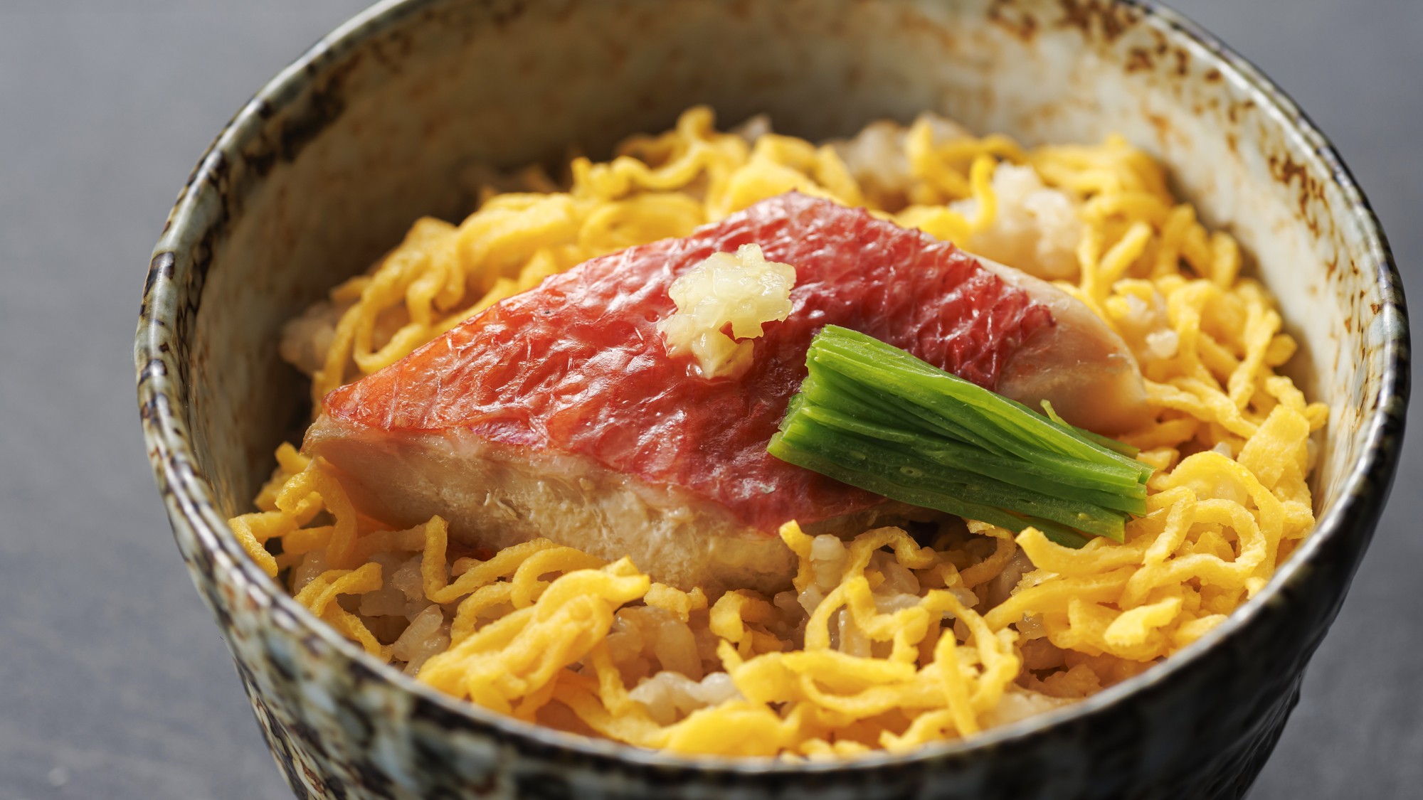 【土地の恵み会席】2025年夏　金目鯛混ぜご飯