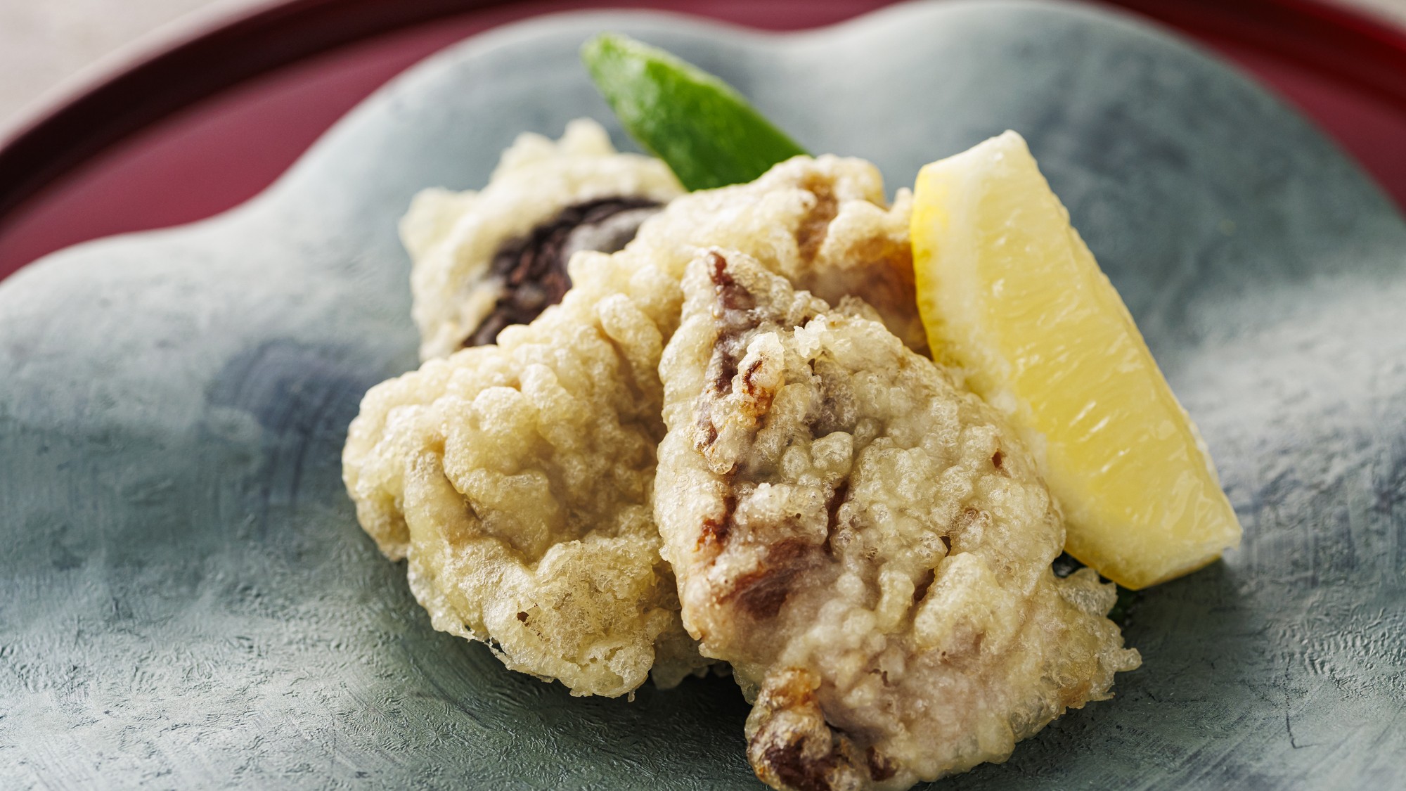 【土地の恵み会席】2026年春　鮪希少部位の天婦羅