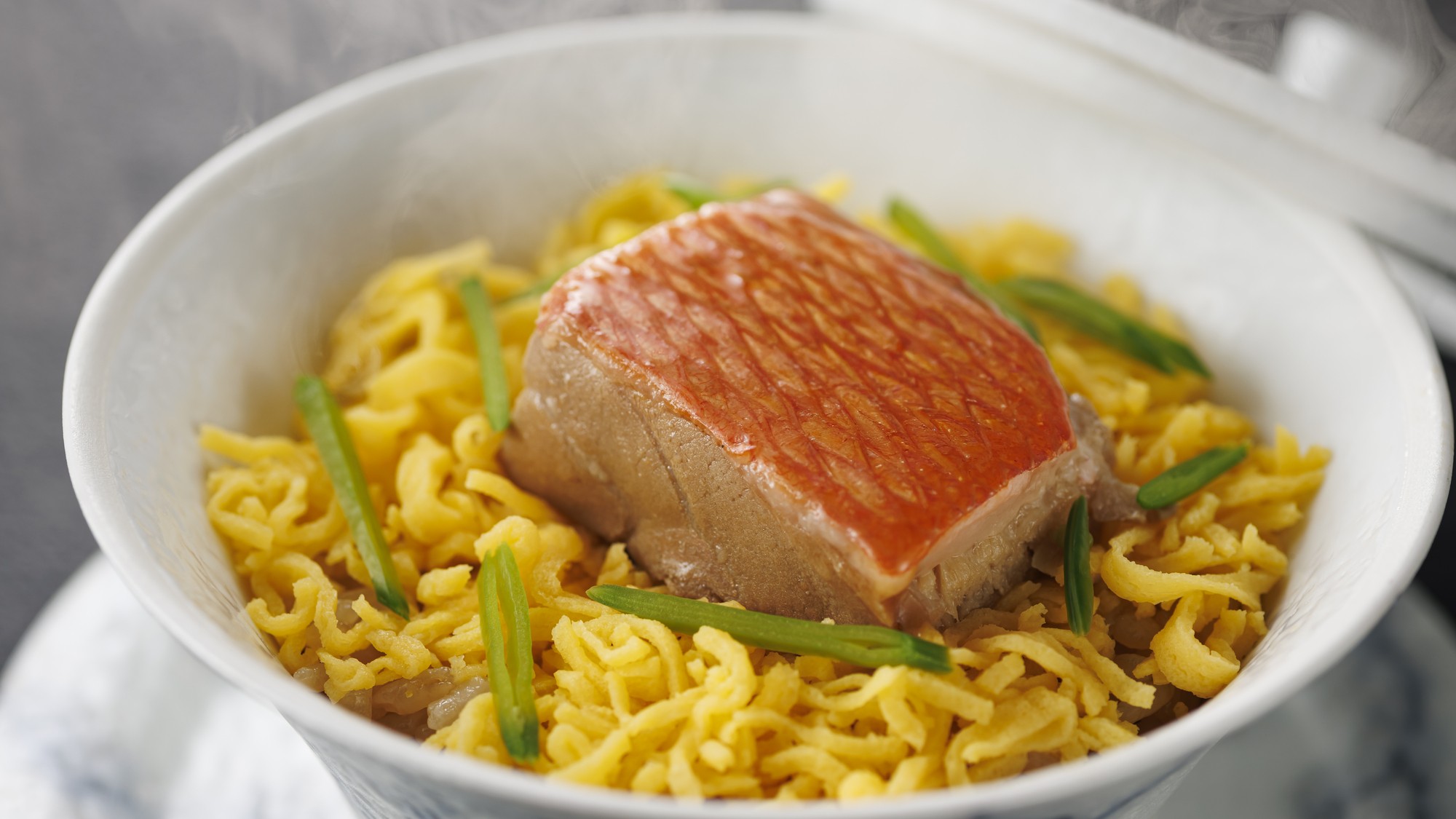 【土地の恵み会席】2026年夏　金目鯛炊き込みご飯