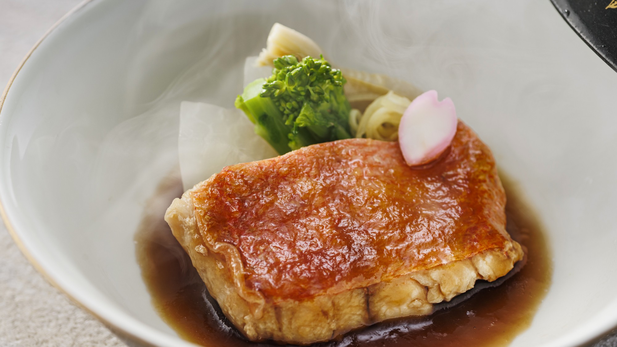 【季節の会席】2026年春　金目鯛煮つけ