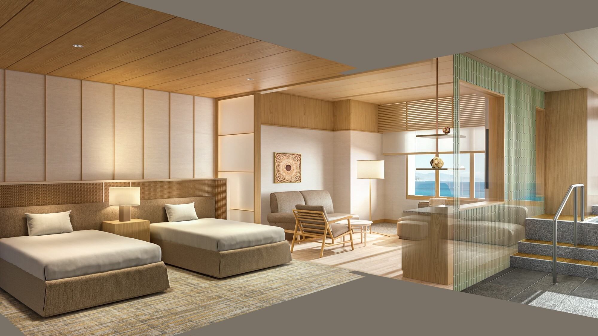 【オーシャンビュー】温泉露天風呂付プレミアムスイート