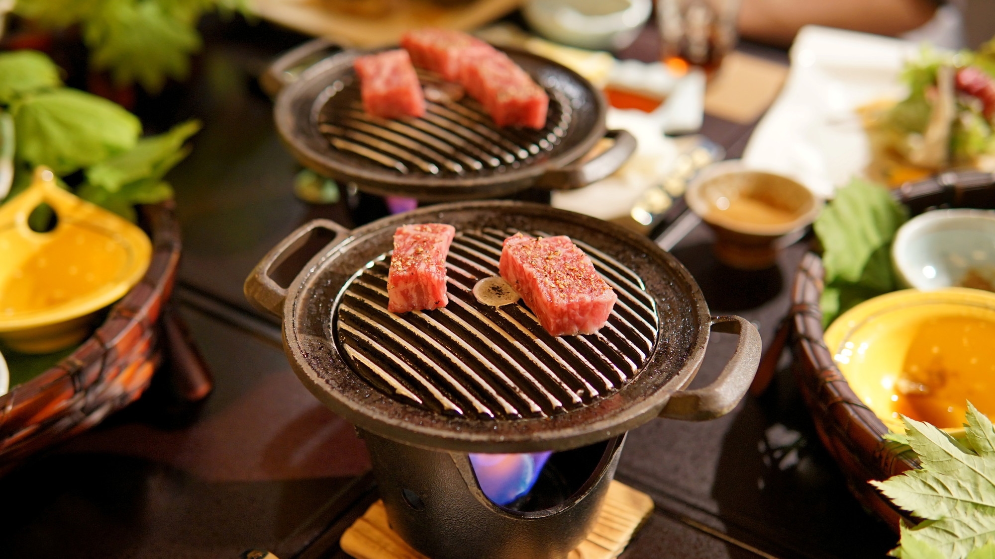 【さき楽30】30日前までのご予約で「山形牛鉄板焼プラン」がお得！山形の大地のご馳走を味わう◆2食付