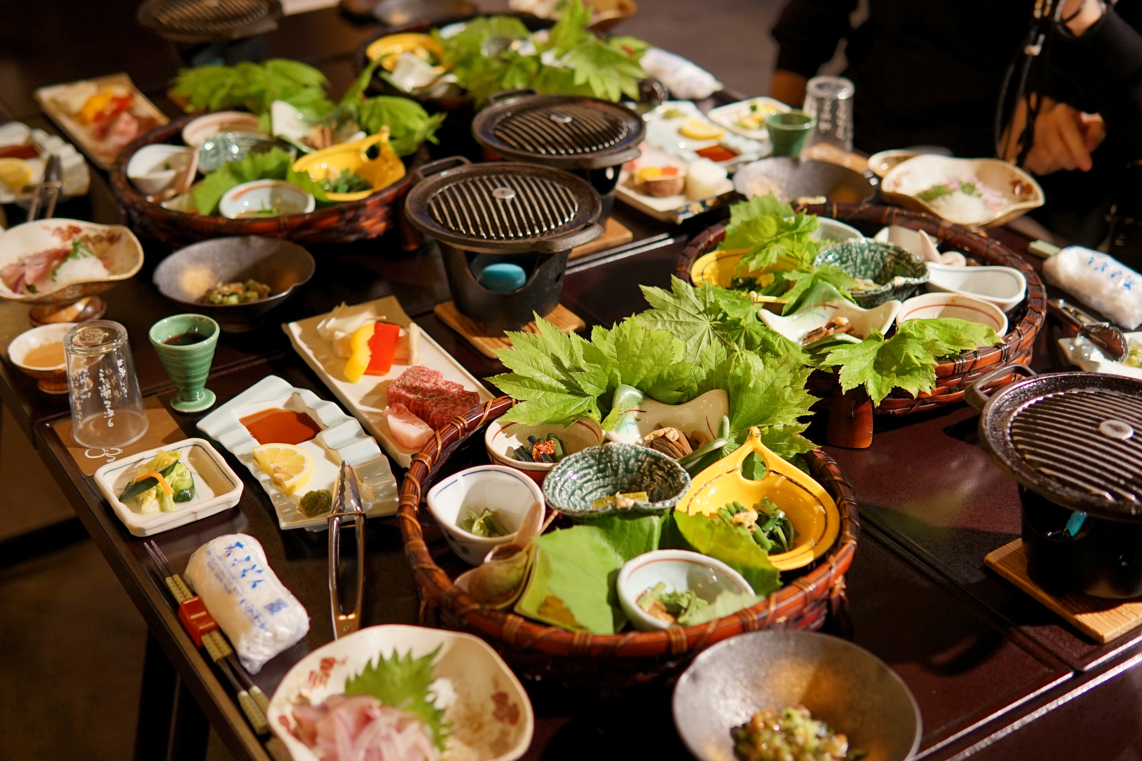 山形牛鉄板焼きプラン お食事一例