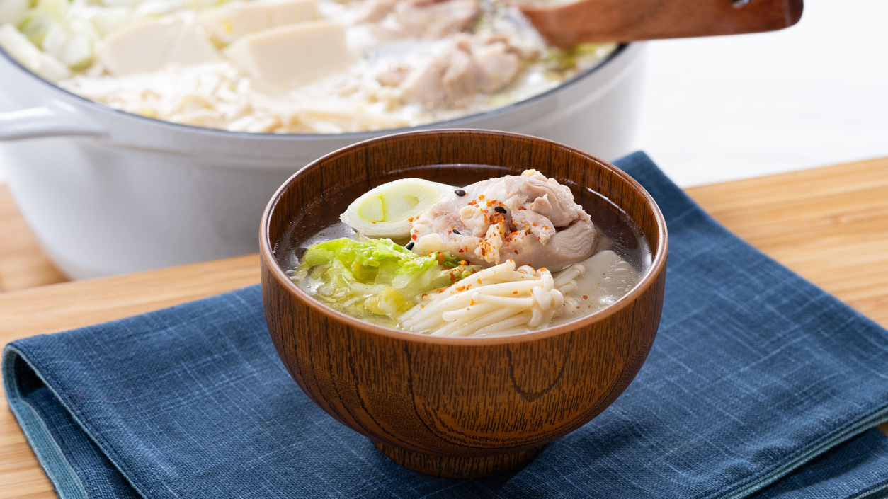 朝食：広島西条の郷土料理「美酒鍋」