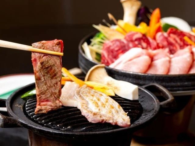 上州牛＆やまと豚の鉄板焼き付き!つまごいビュッフェ