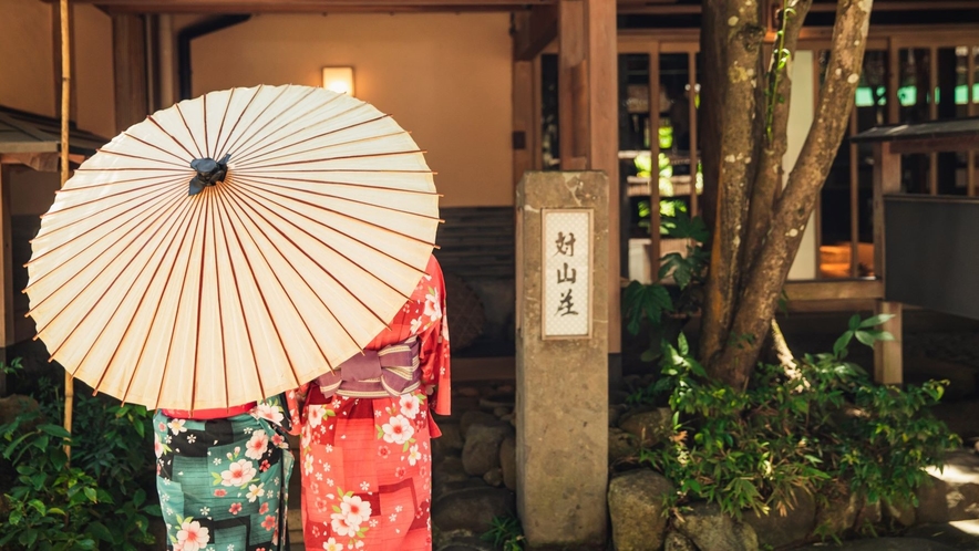 浴衣での街歩き