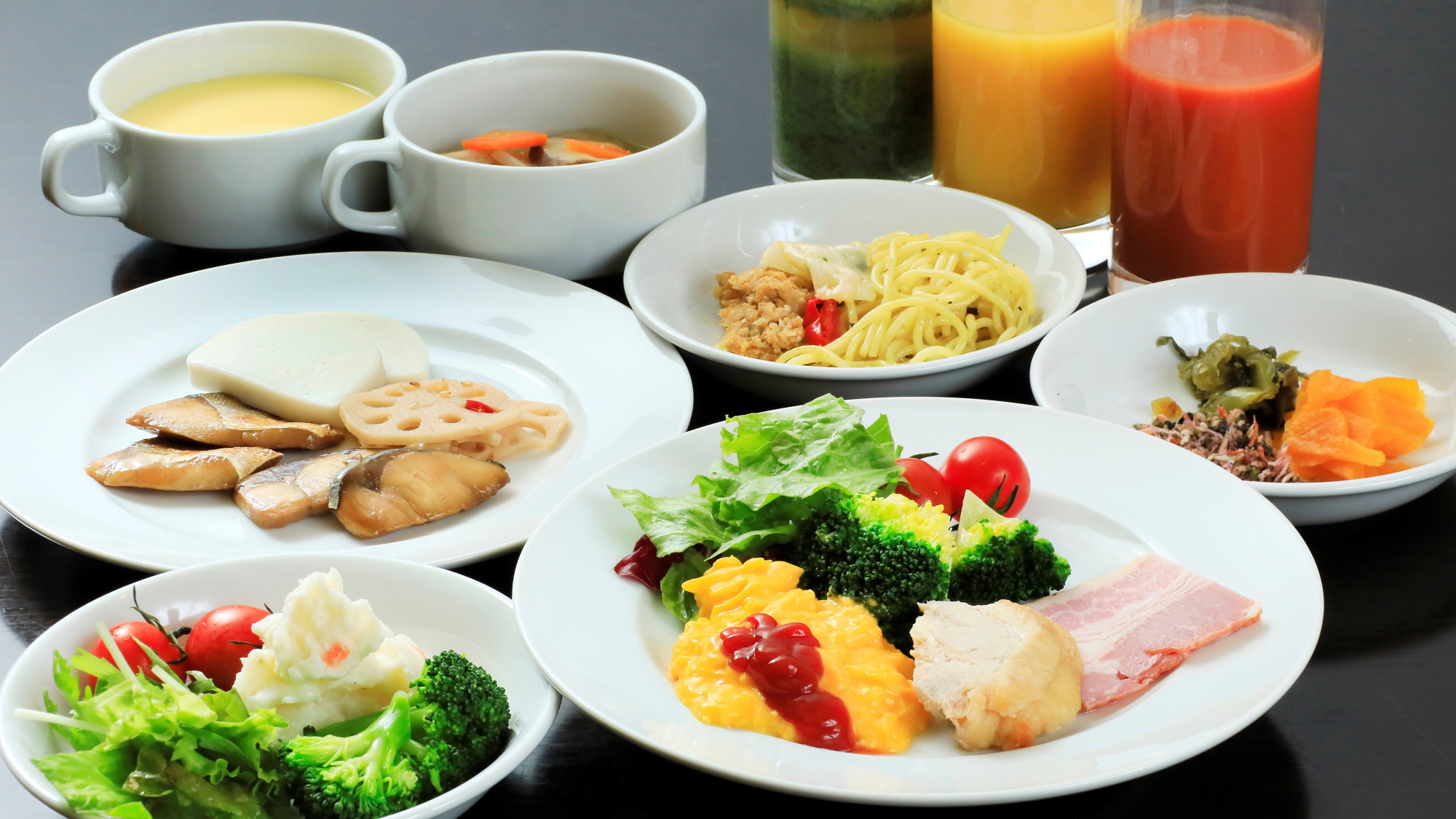 【朝食】ビュッフェスタイルで好きなだけ