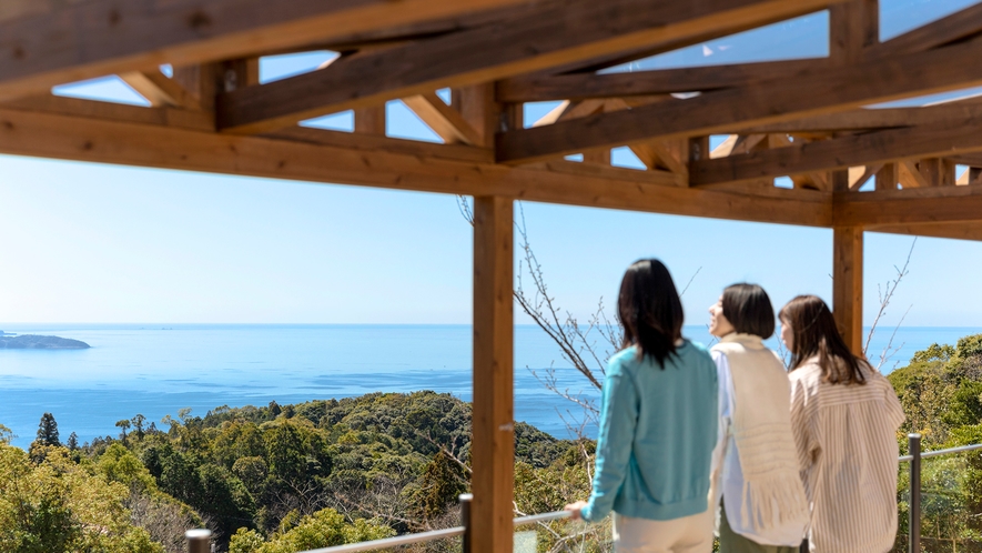 【OCEAN SUITE DOME】テラスから見える長崎の海