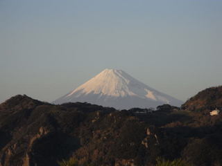 夕日富士山