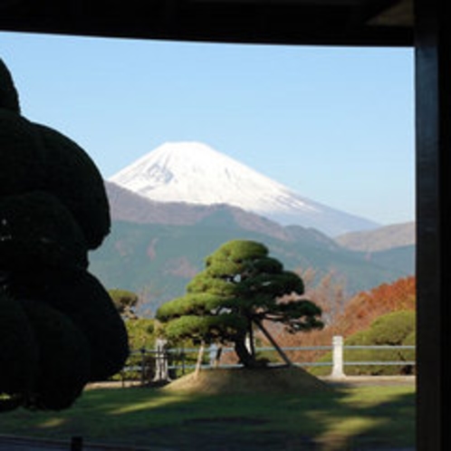 富士山と芦ノ湖の絶景ポイント恩賜公園は徒歩１５分ほど