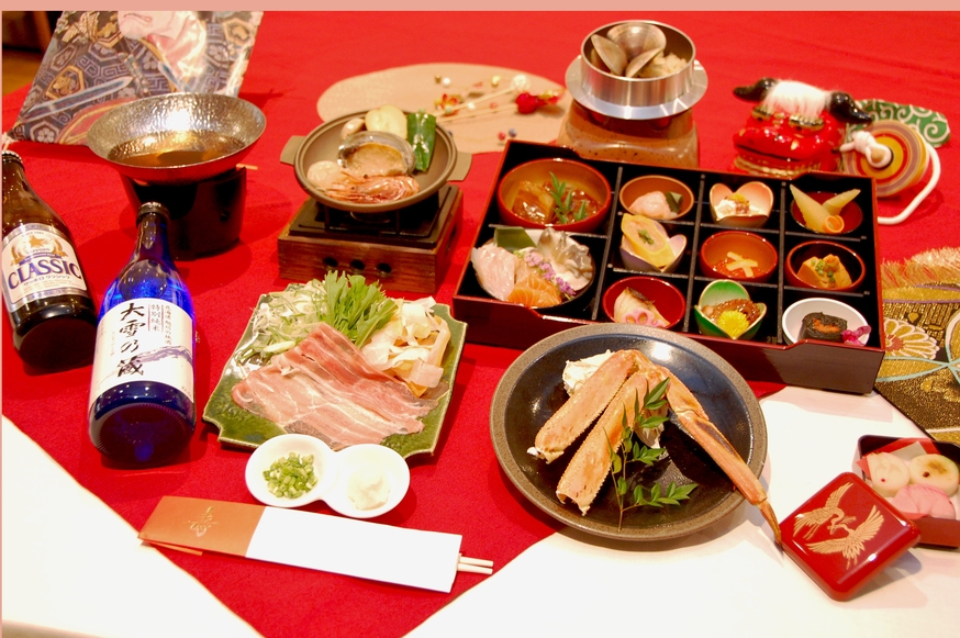 【室数限定２食付きプラン】♪年末年始に美味しいごご飯と天然温泉でほっこりゆっくりしよう♪