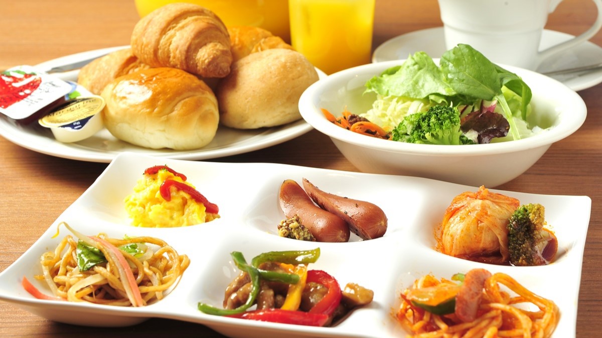 【朝食バイキング】盛り付け例