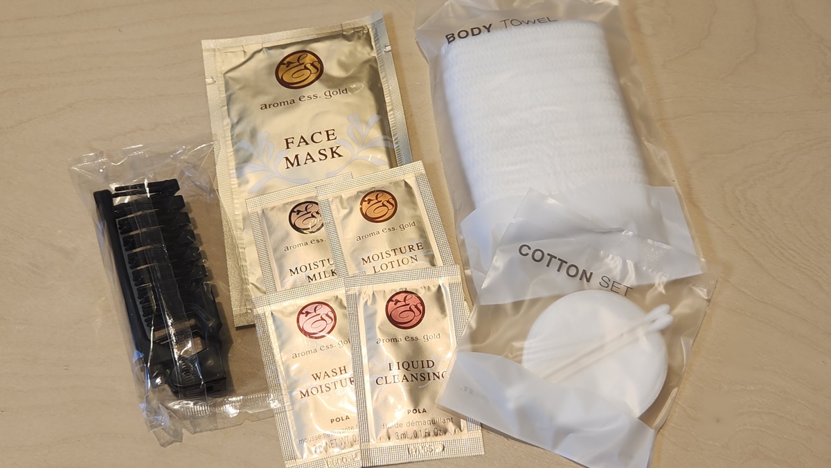 【アメニティセット（スキンケア）】フロントで販売しております。※税込300円