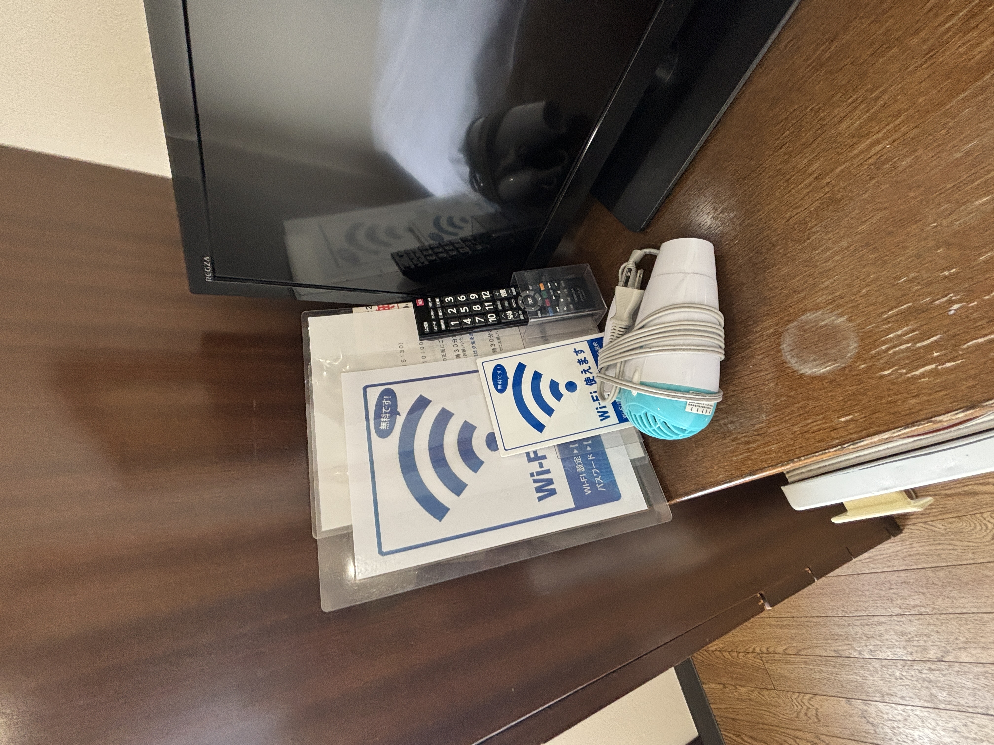 パスワード入力にてWi-Fi接続可能です