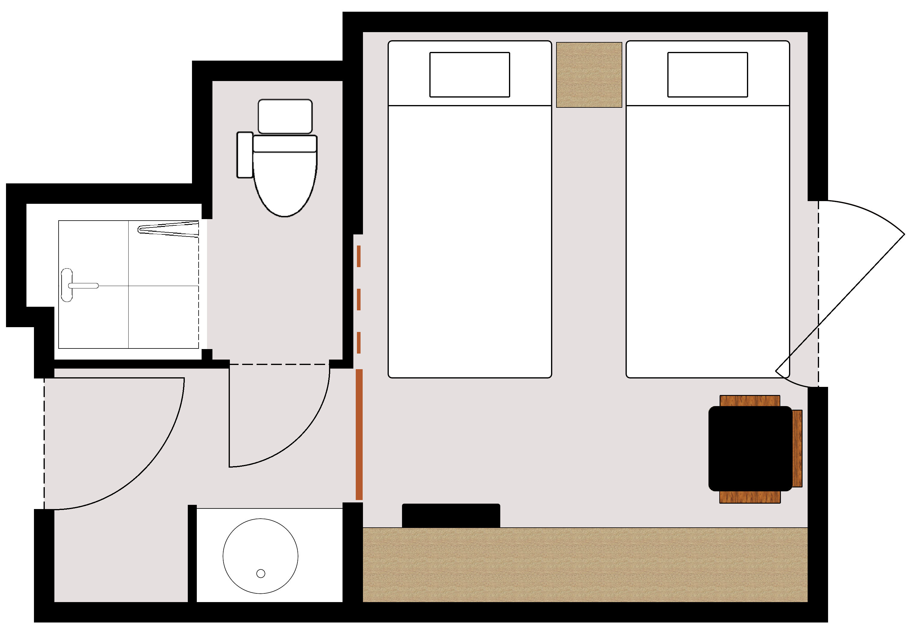 ◆ツインルーム　19.2～23.8㎡