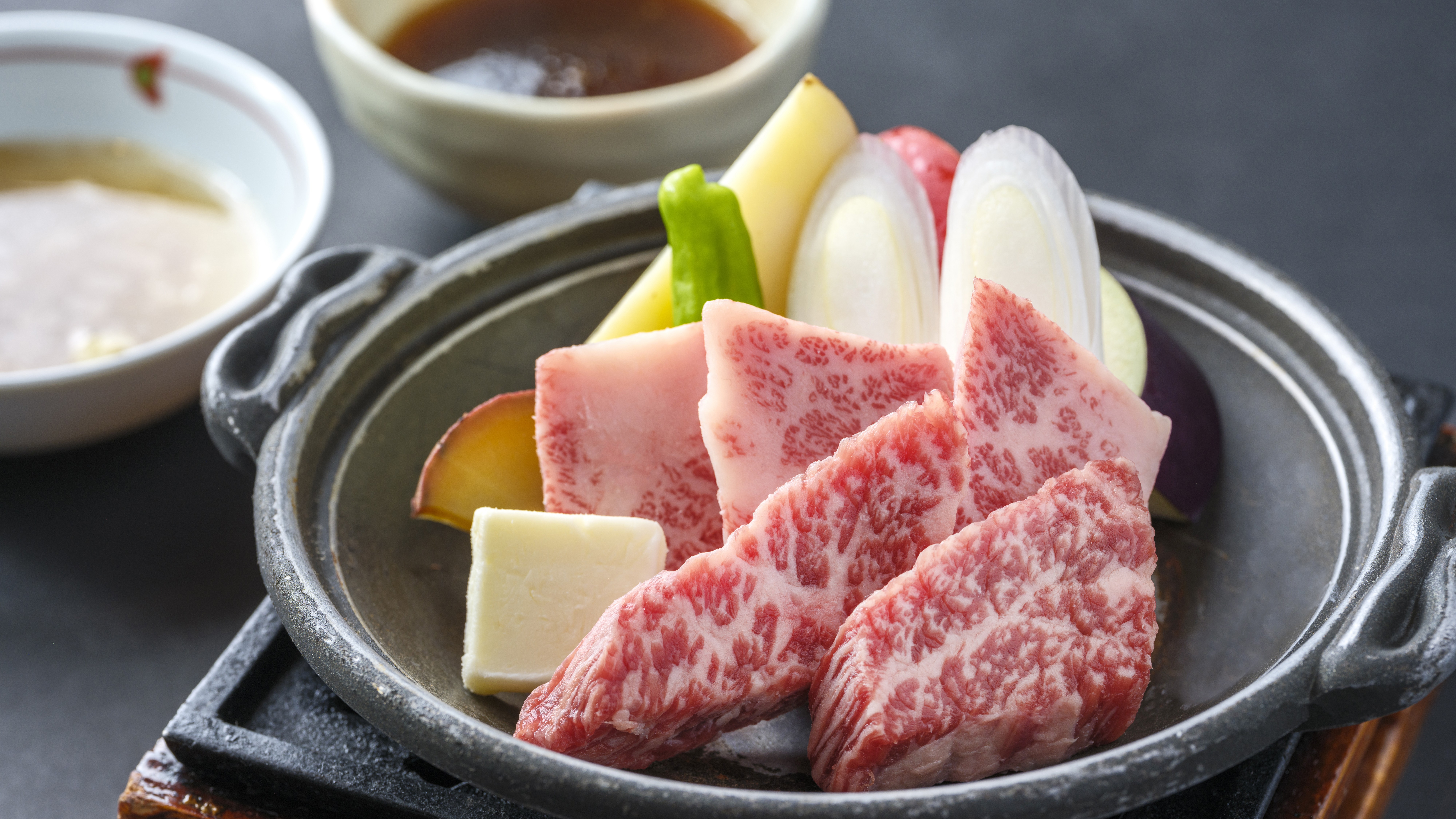 【夕食／別注】和牛陶板焼き。