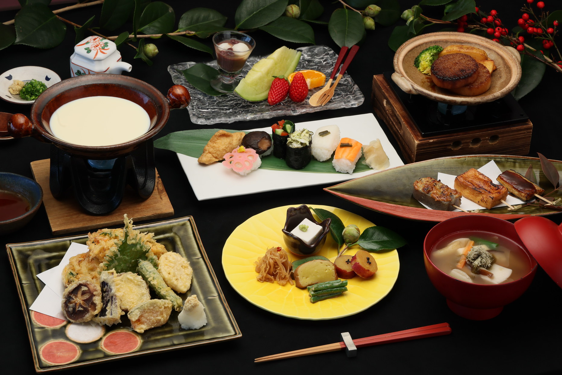 【菜食を愉しむ】厳選野菜をふんだんに！カラダに優しい料理でデトックスのひと時「ヴィーガン会席プラン」