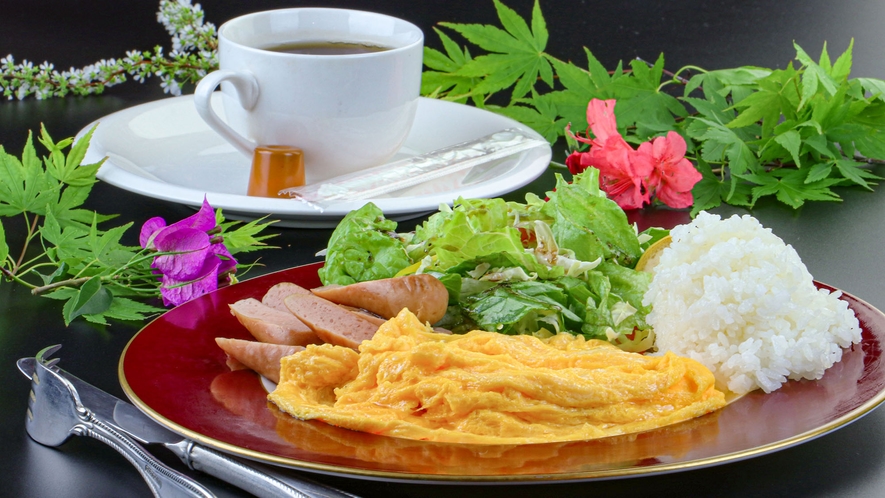 #【朝食】人気のスクランブルエッグ朝食をご用意！