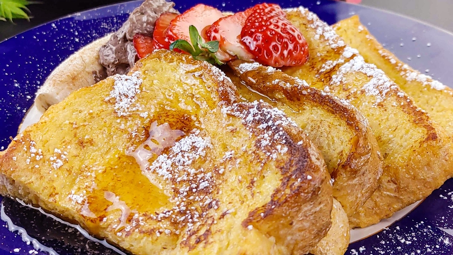 #【朝食】パークロッジの定番！絶品フレンチトースト！