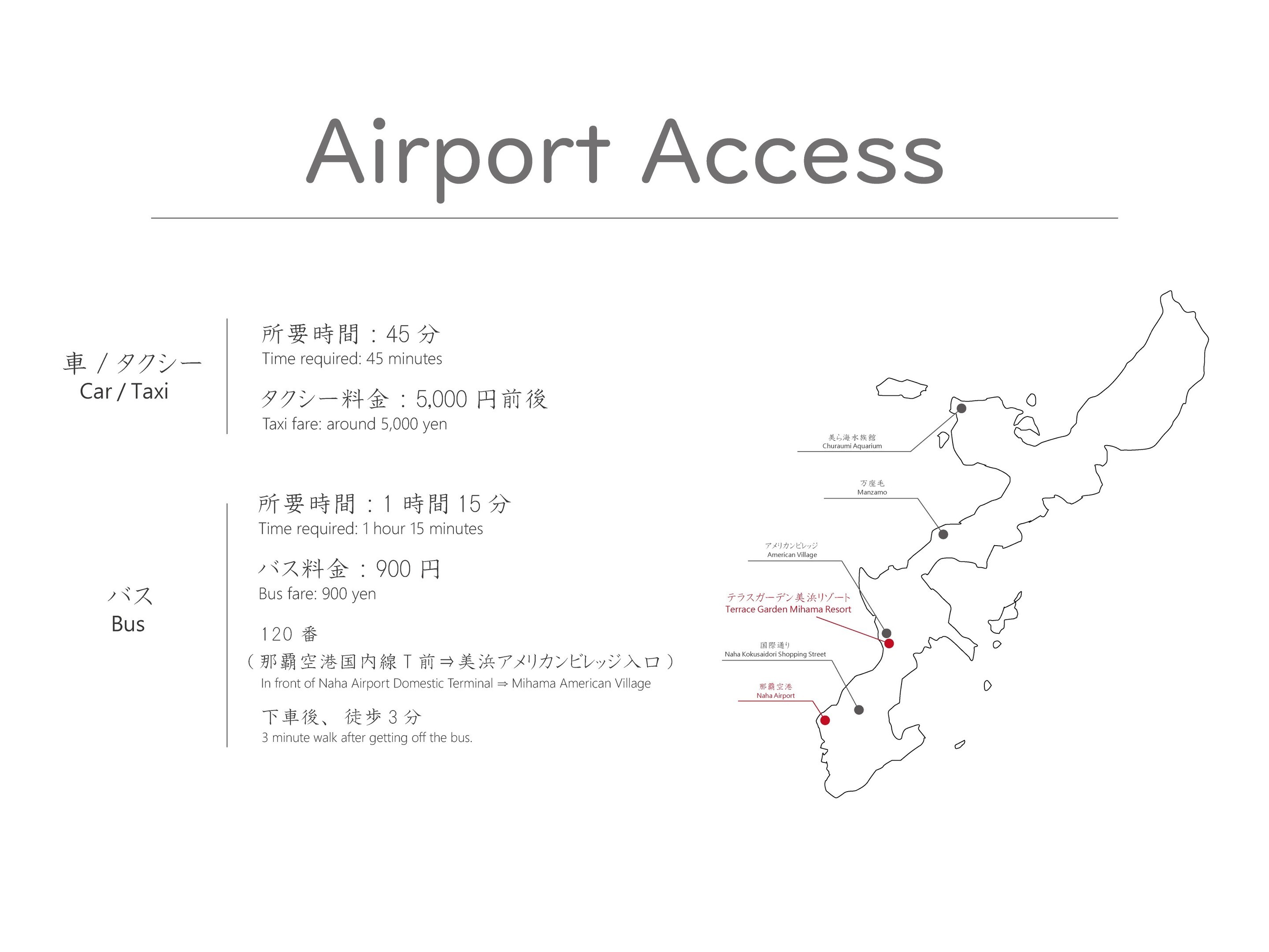 空港からのアクセス