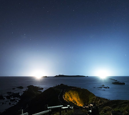 夜のスコトン岬