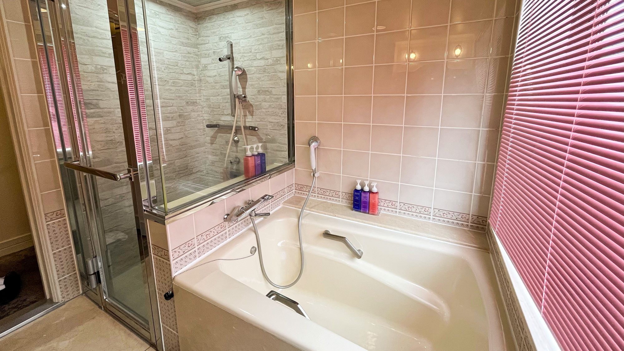 【デラックスダブル】2025年にバスをリニューアル！シャワーブースとバスタブあり