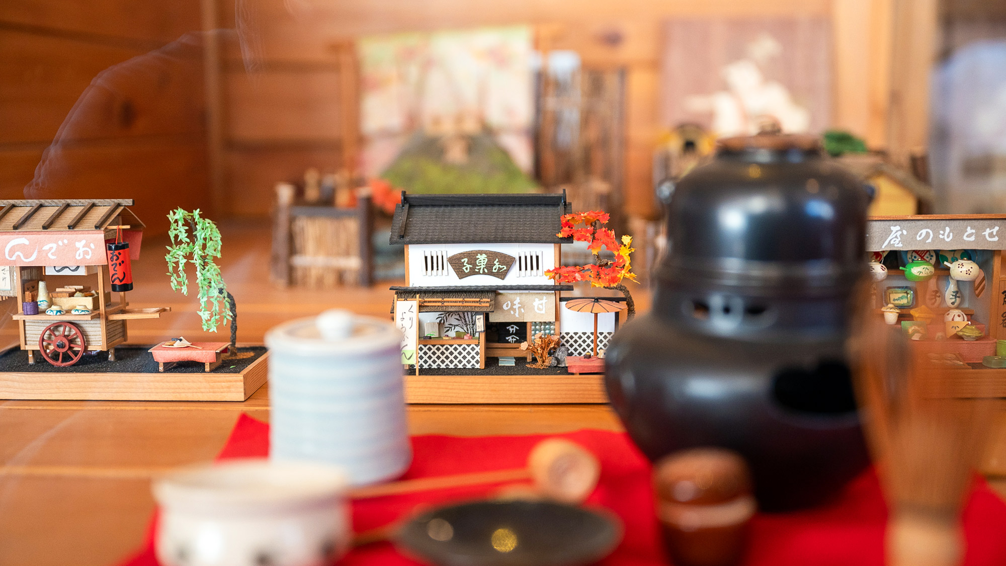 ・【インテリア】粋な遊び心！和のミニチュア展示
