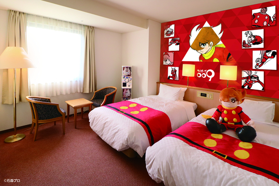 石巻グランドホテル009コンセプトルーム缶バッジ9種コンプ 石ノ森萬画