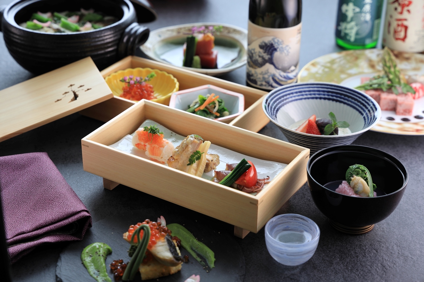 【記念日プラン】◇静かな湯宿で祝う二人だけの温泉旅 貸切風呂＆旬の創作料理 スパークリング付