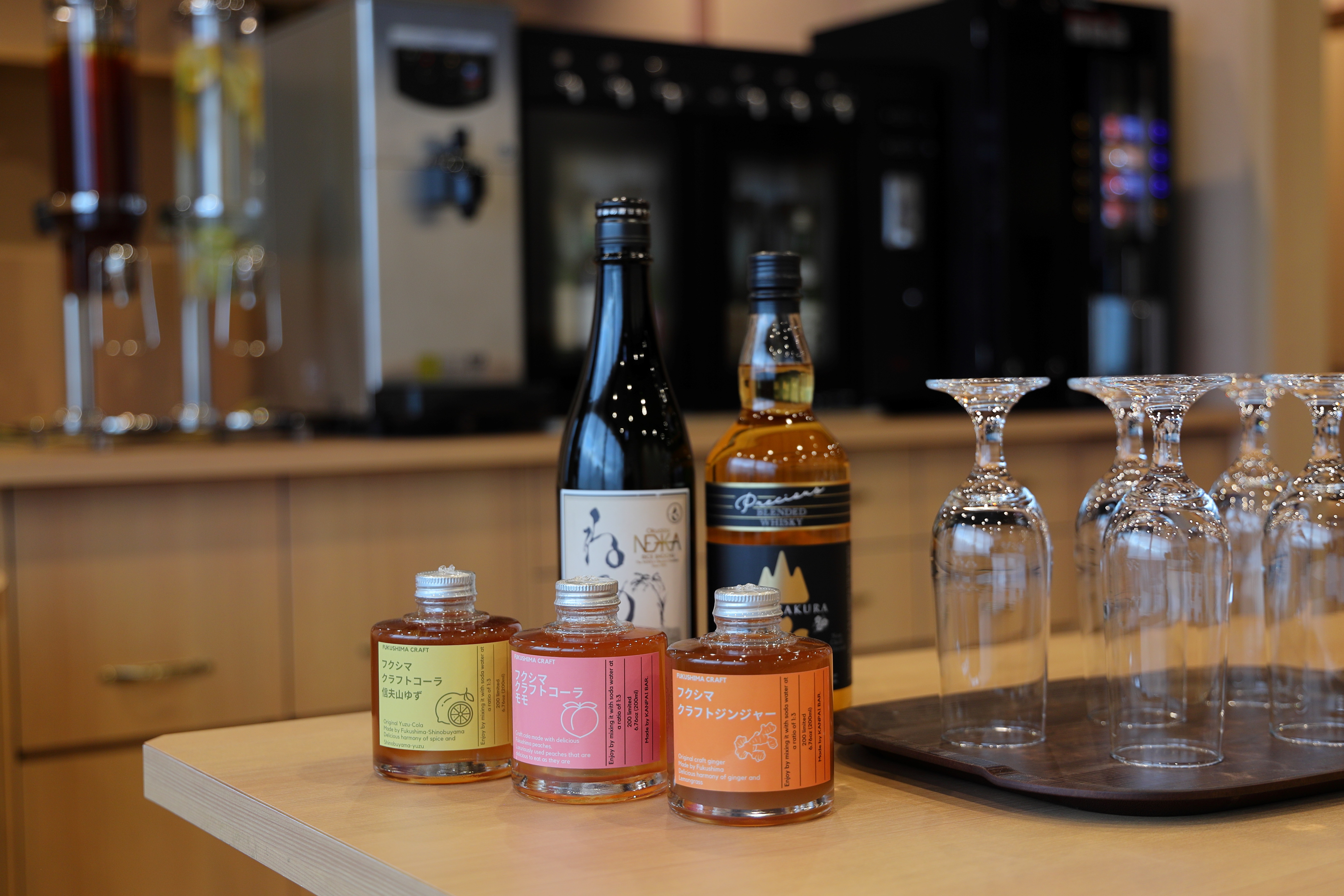 クラフトドリンクや福島県産のお酒