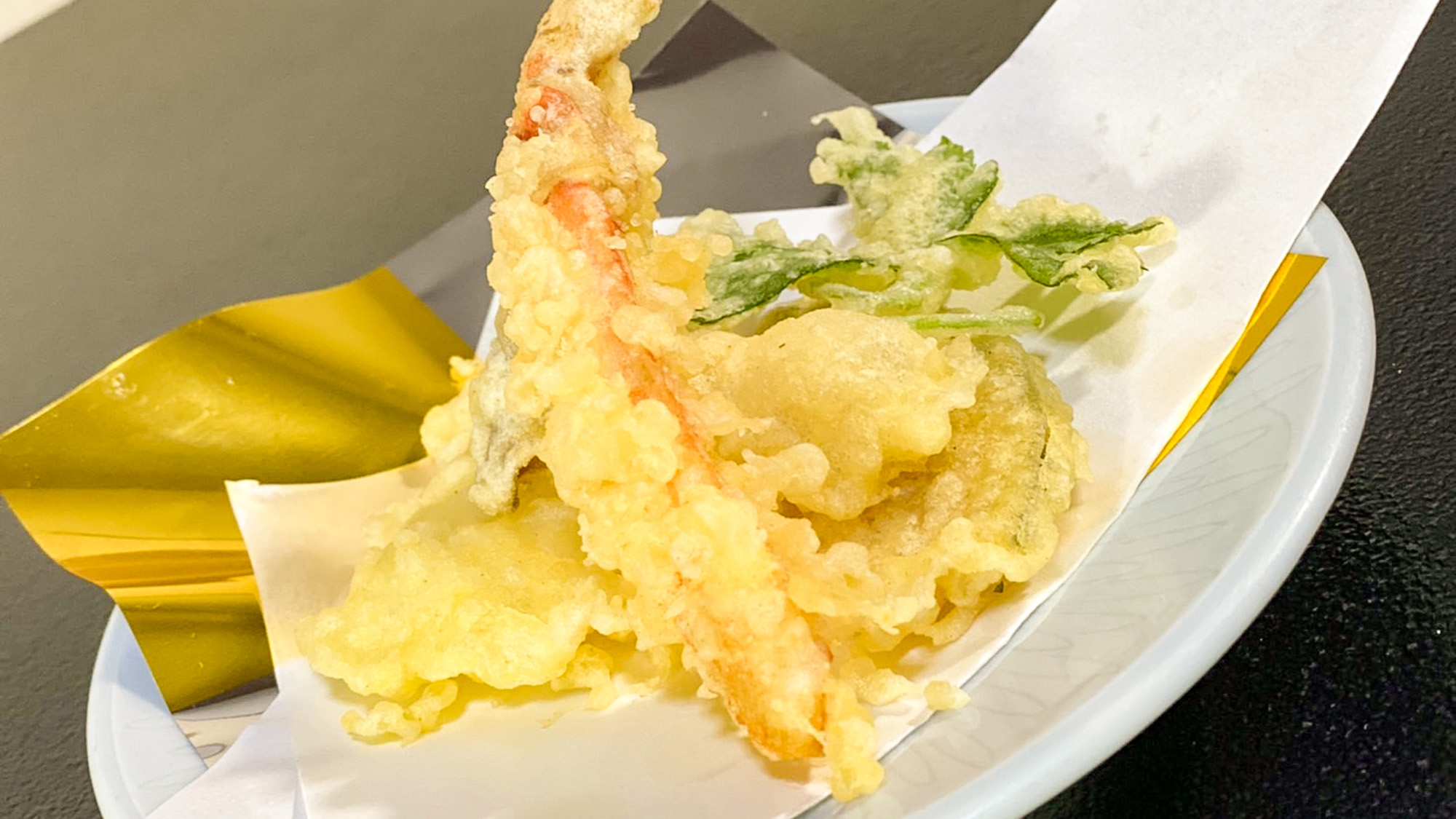 ・【お食事一例・かに天ぷら】蟹の旨味を閉じ込めました