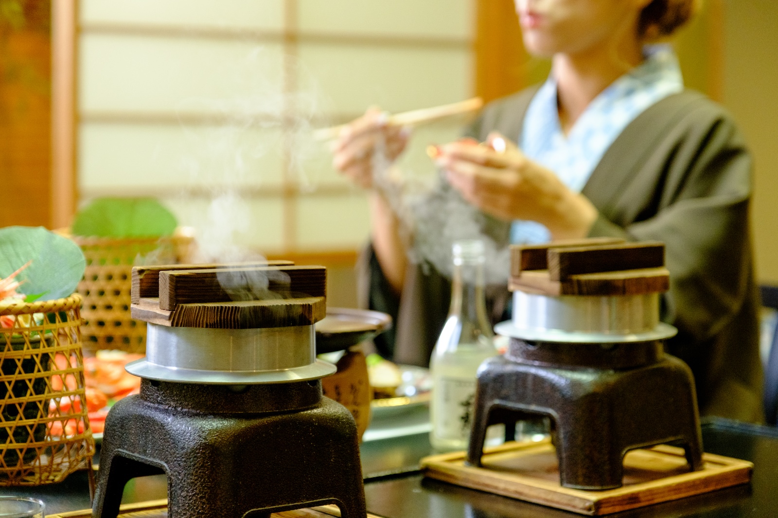 出来立ての釜飯を楽しみに