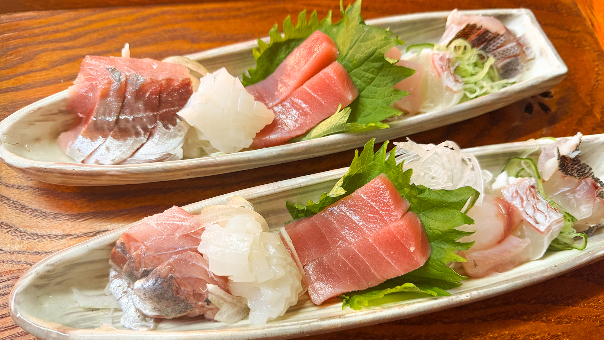 【お刺身一例】梅ヶ島は山深くとも、海の幸は駿河湾で獲れた旬の海鮮を鮮度に拘って仕入れております