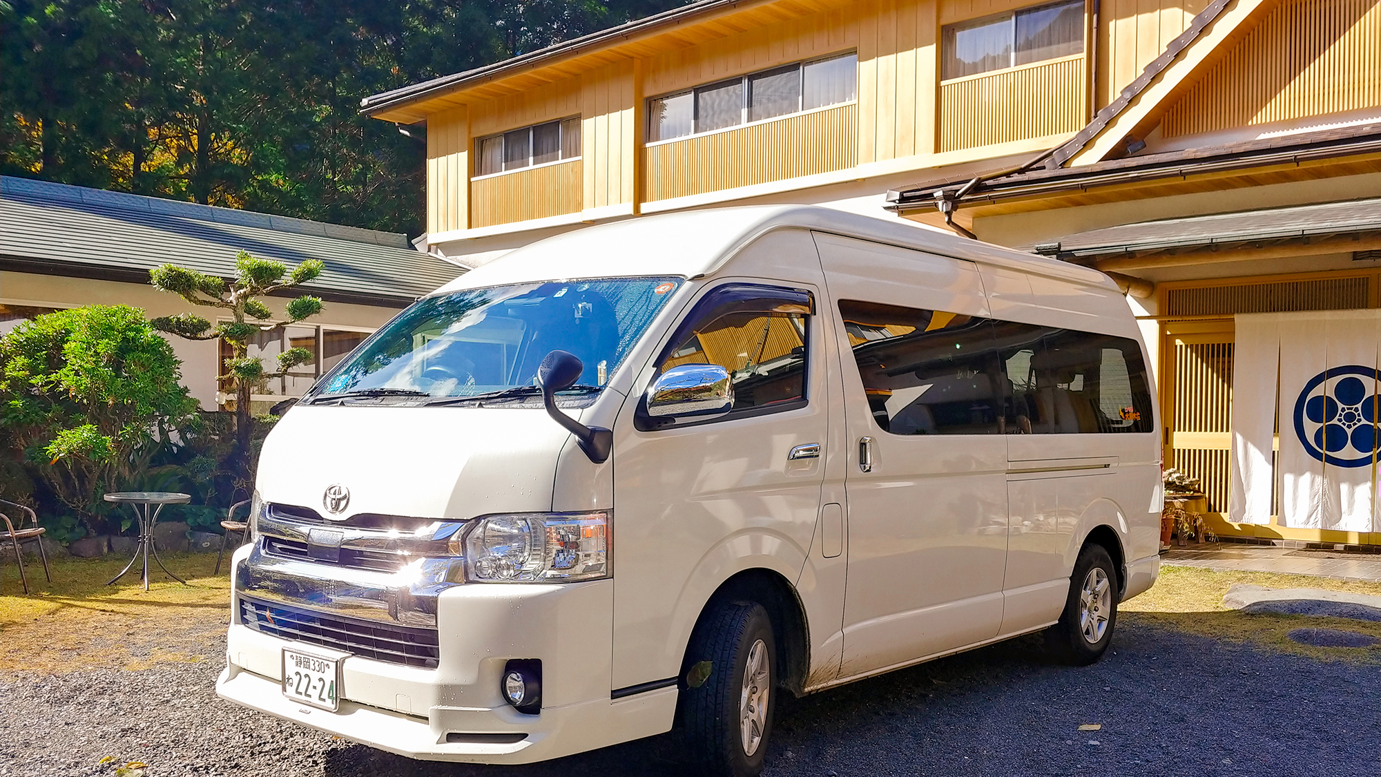 【送迎車】JR静岡駅まで送迎プランからのご予約で送迎いたしております。